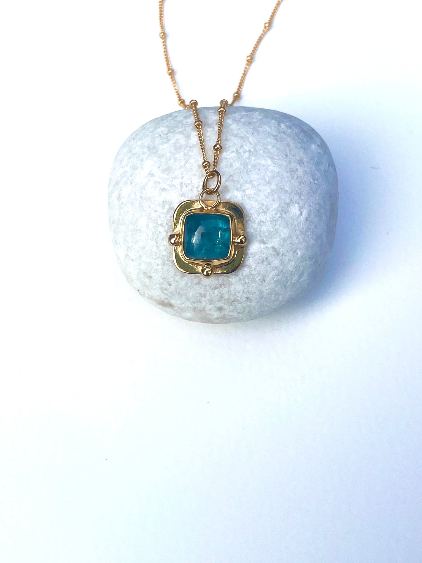 Kyanite Decorative square pendant