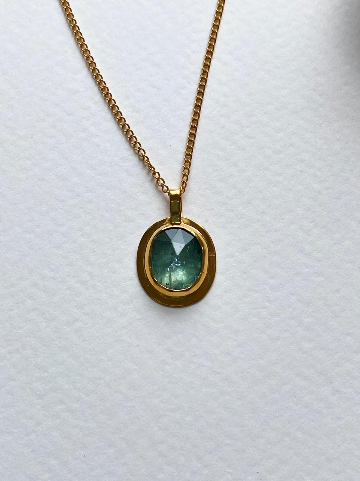 Green Kyanite Pendant