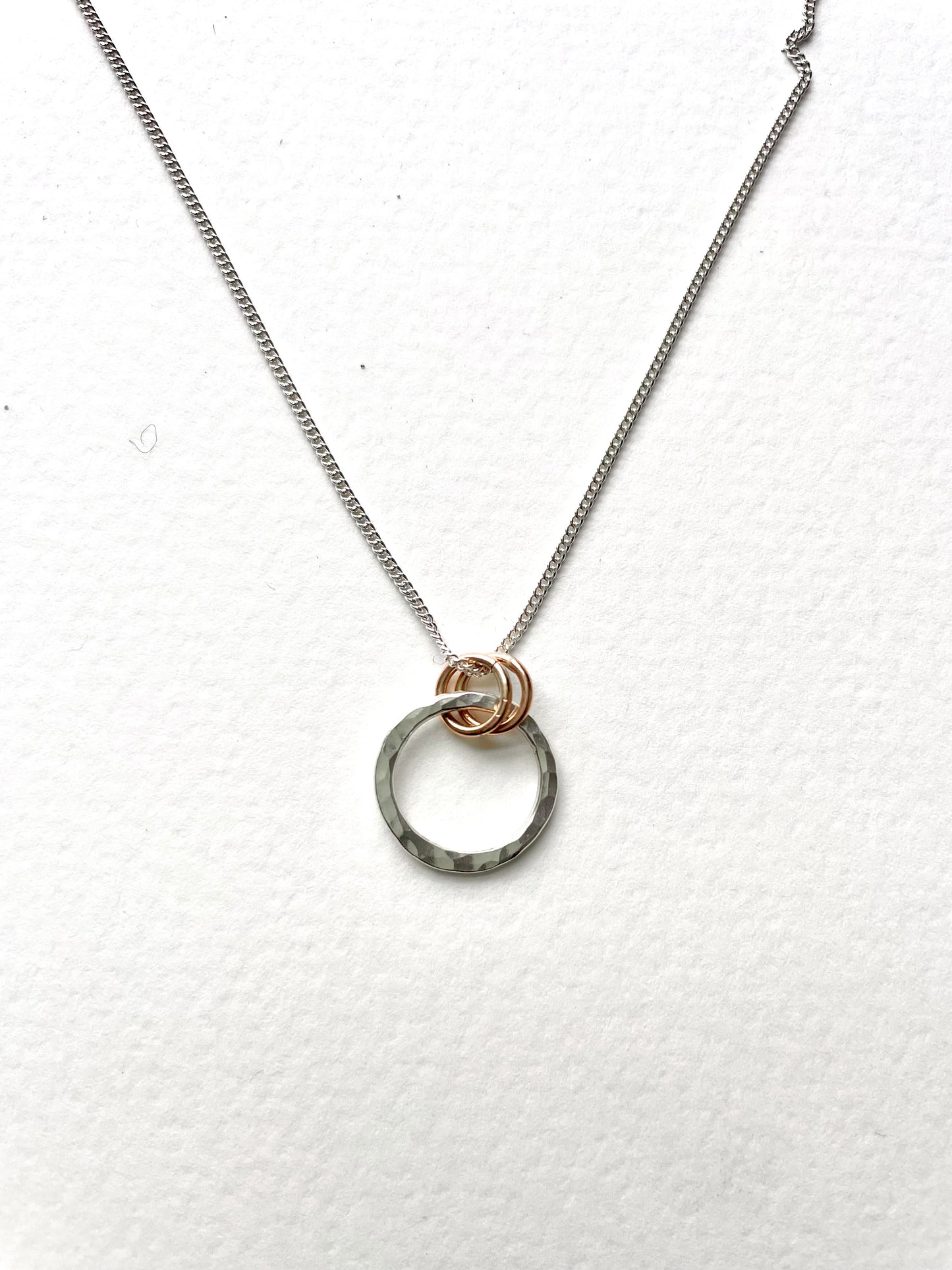Silver circle pendant